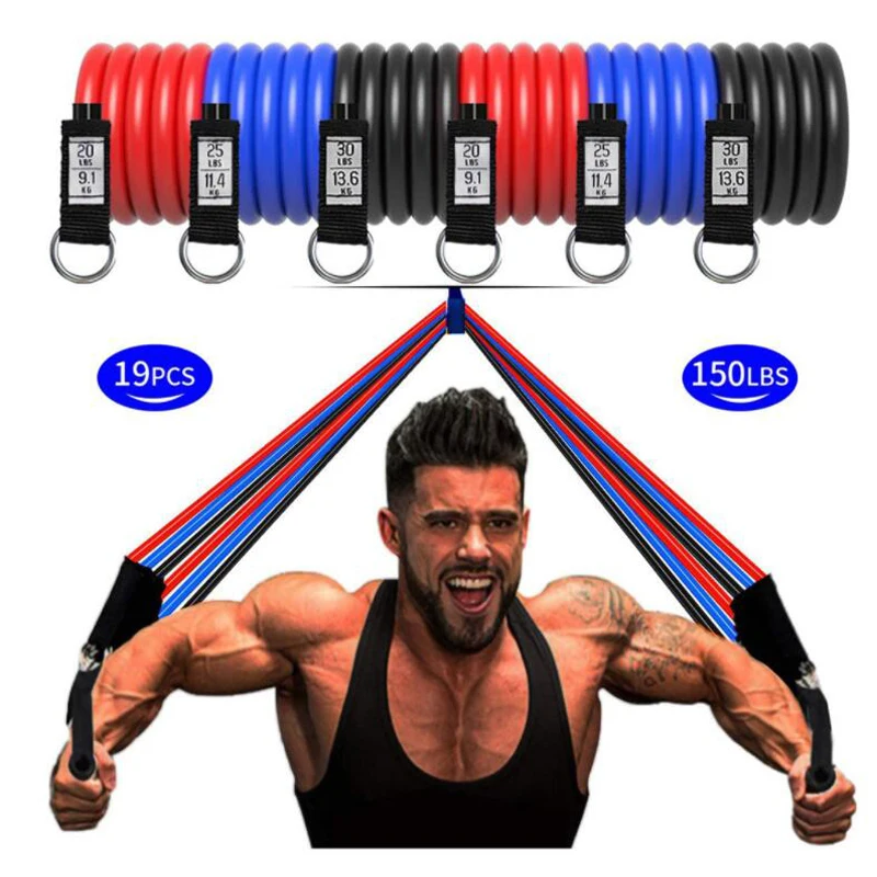 

Resistance Bands Set Pull up Exercise Bands Handles Door Anchor for Men Women Legs Arms Chest Train Workouts Home Gym Equipment
