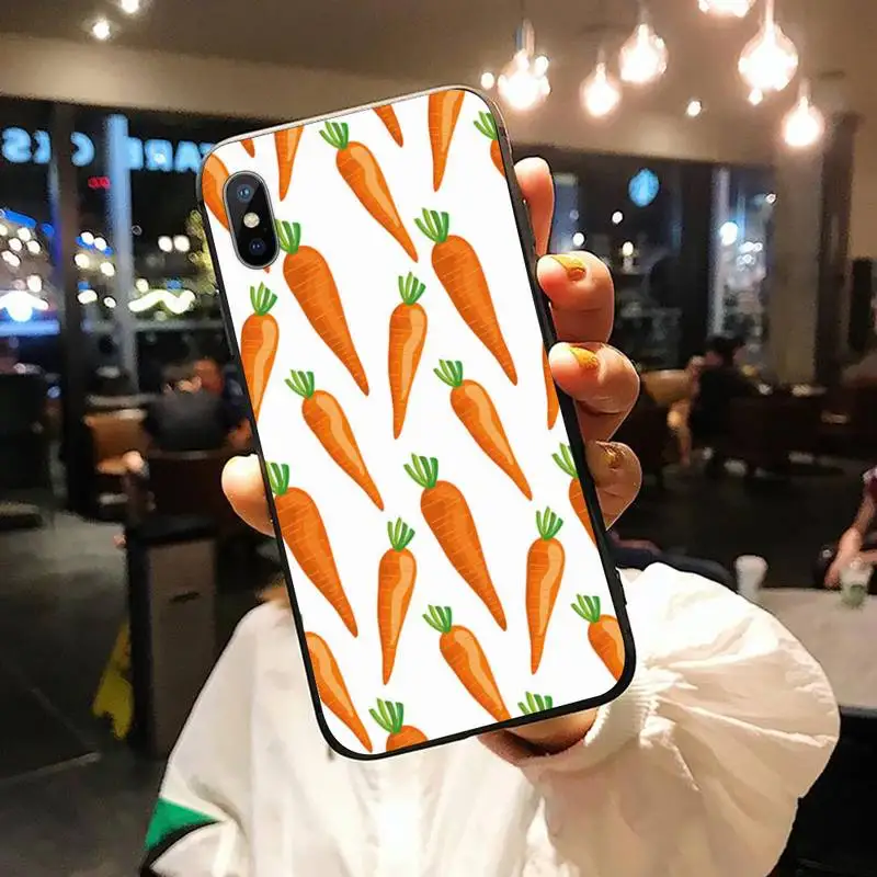 

Carrot food cute cartoon vegetable Phone Case for iPhone 11 12 pro XS MAX 8 7 6 6S Plus X 5S SE 2020 XR