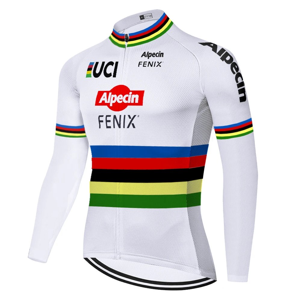 2020 команда alpecin fenix с длинным рукавом Велоспорт Джерси мужская летняя весенняя