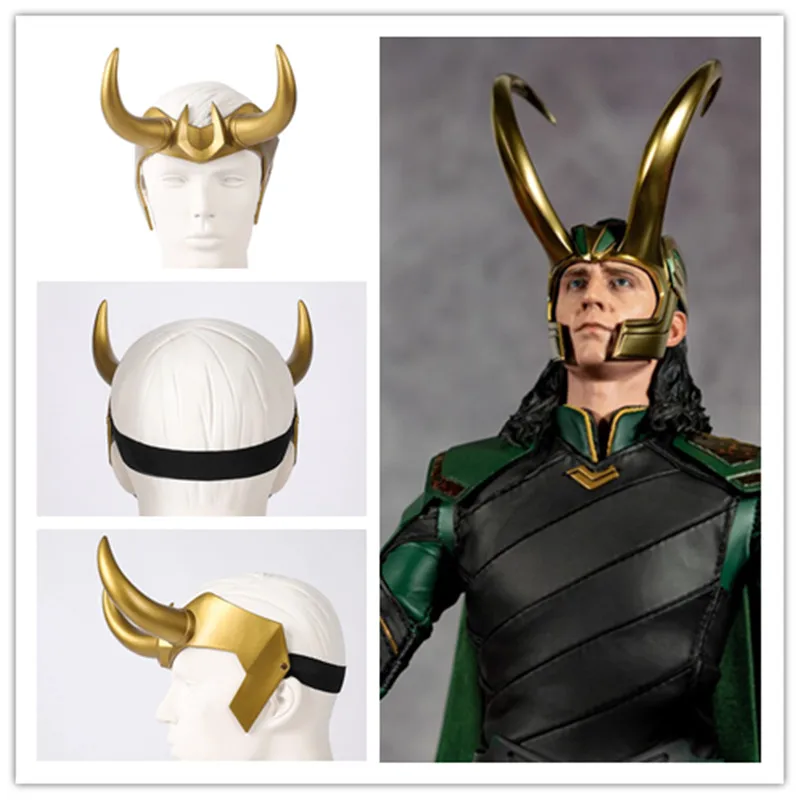 

PVC Helmet Movie Superhero Creative Mask Thor Loki Cosplay Men Charm Prop