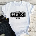 Топы от Beetlejuice, рубашка в стиле Харадзюку, женские топы, сезон 2020, футболка в стиле Хэллоуин, ужасов, фильмов ведьмы, графика, винтажная Женская одежда, готика