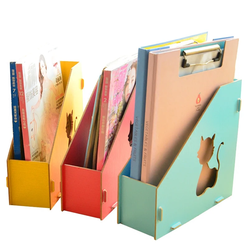 Деревянная подставка для книг сделай сам полый Настольный Органайзер в виде