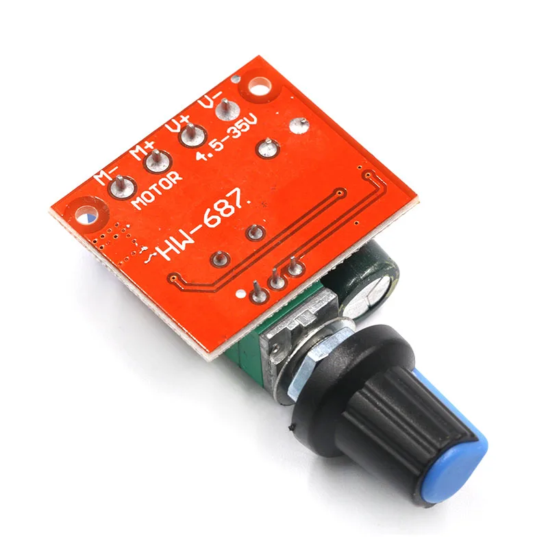 Мини DC-DC 4,5 В-35 В 5A 90W PWM контроллер скорости двигателя постоянного тока модуля Скорость регулятор Управление отрегулировать переключатель 12V 24V PN35