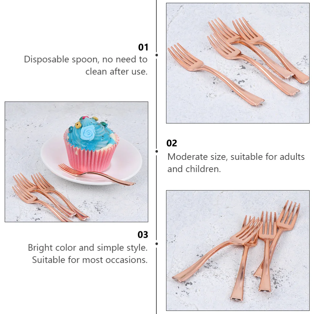 

10pcs Party Dessert Mini Spoons Disposable Mini-spoon Cake Ice Cream Spoons
