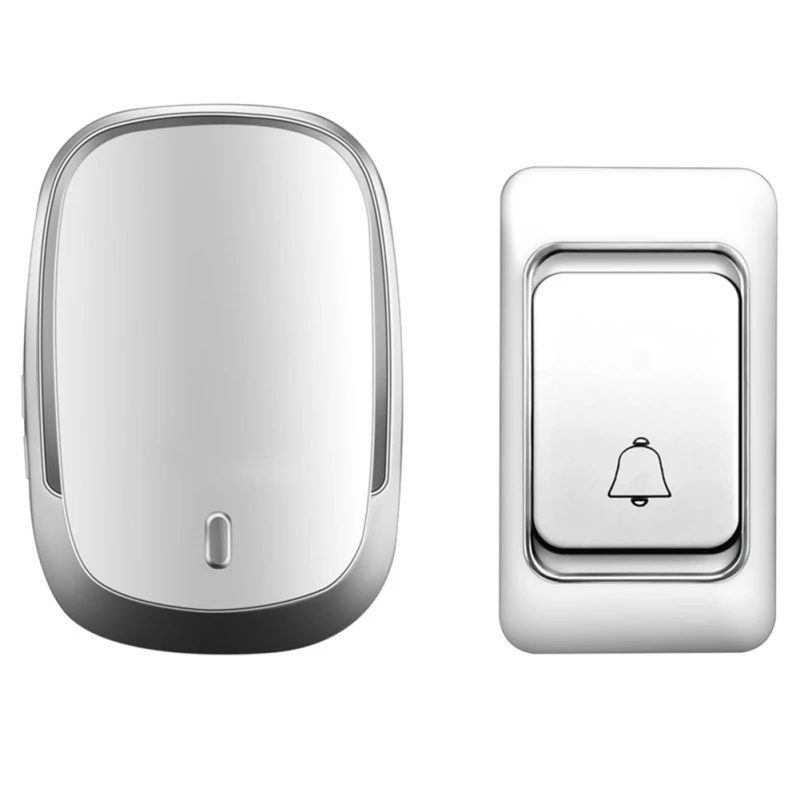Wireless Doorbell DC Battery Control Button 200M Remote LED Light for Home Call Bell | Обустройство дома