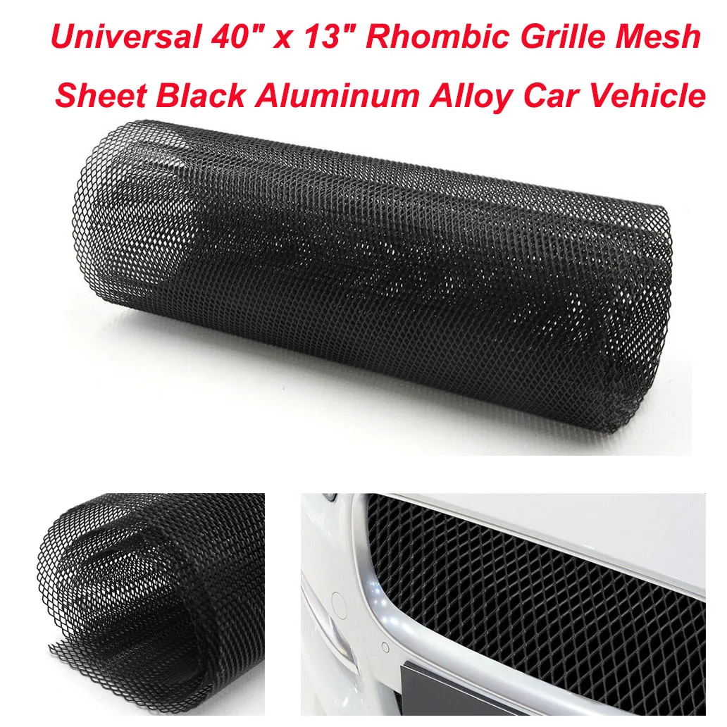 Универсальная ромбовидная решетка сетчатый лист черного цвета из алюминиевого