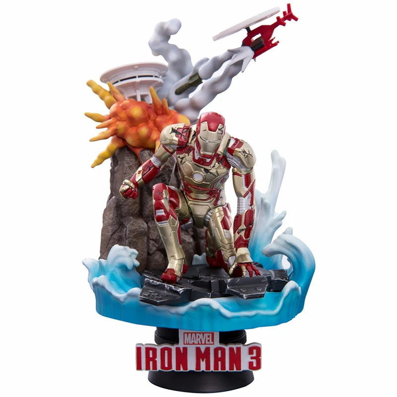 

Beast kingdom Disney Marvel Iron man Desktop dolls Garage Kits Model Kits Collection Gift Toy
