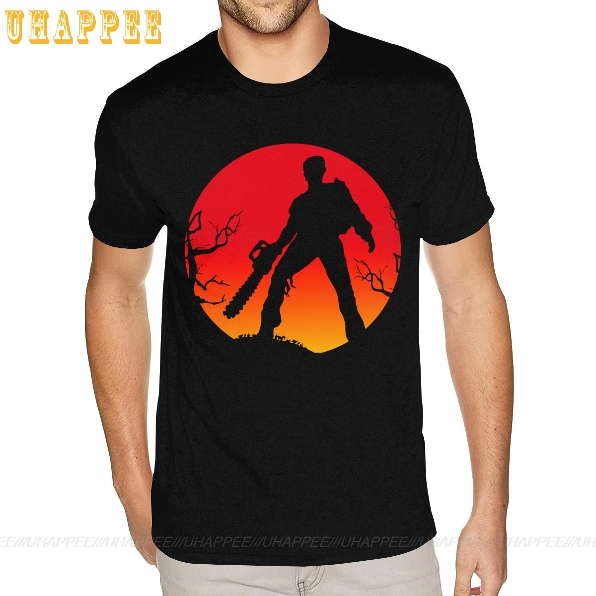 Белая пепел против злых мертвецов рубашки белая черная футболка с коротким