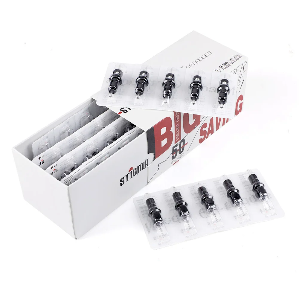 50 шт./корт. Картриджи для тату игл перманентного макияжа лайнер смешанпосылка