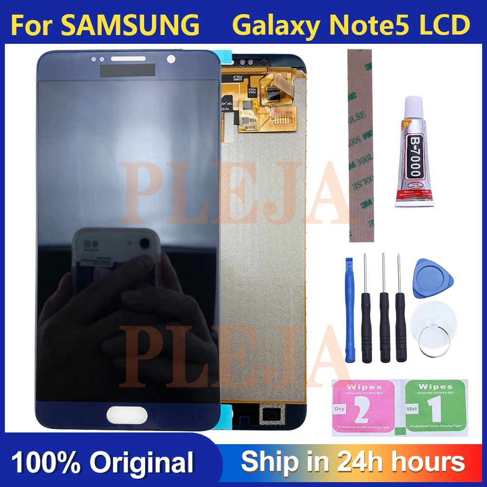 Super Amoled для Samsung Galaxy Note 5 Note5 N920A N9200 SM N920 N920C ЖК дисплей сенсорный экран дигитайзер в