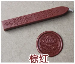 brown red DIY уплотнительная полоса, посвященная пчелиному воску, палочка, брендинг для рисования печать, печать, воск, конверт, ручной работы, хобби, DIY Инструменты - Цвет: brown red