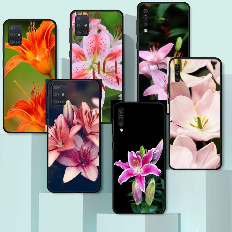 

lily beautiful flower Phone Case For Samsung galaxy A S note 10 7 8 9 20 30 31 40 50 51 70 71 21 s ultra plus