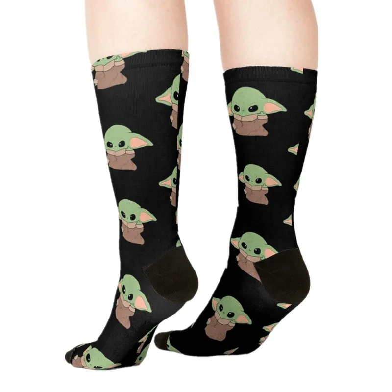 

2021 Women's socks kawaii Navy blue First snow Printed Socks Woman harajuku Happy Funny Novelty cute girl gift Socks for women