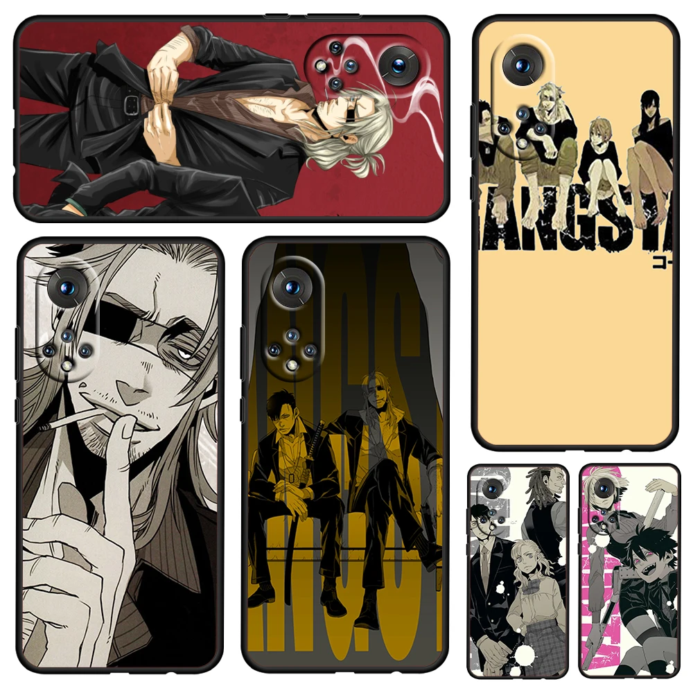

Gangsta Japanese Anime for Honor Magic Play 3 5T Pro X20 50 SE V30 5G 30i 10X 30S 9A 9C 20S V20 Soft Black Phone Case