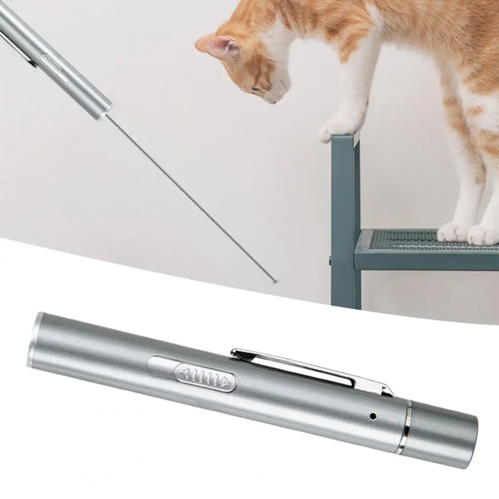 

Забавная ручка-указка для кошек, 3 в 1, металлическая, USB-зарядка, СВЕТОДИОДНЫЙ УФ-фонарик для дома