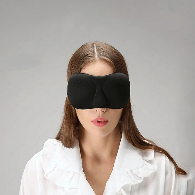 

1Pcs 3D Sleep Mask Natural Sleeping Aid Eye Patch Travel Sleep Eye Mask Blindfold Women Men Eyes Cover Soft Portable Eyeshade