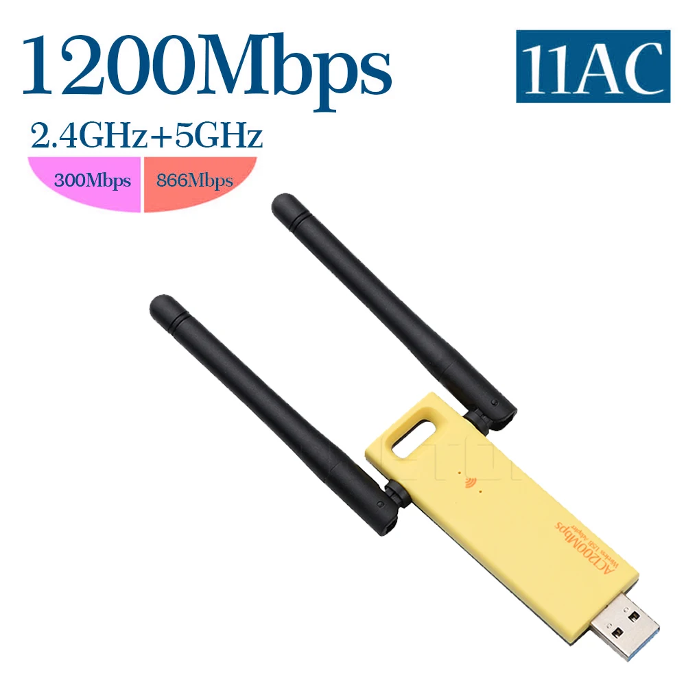 Kebidu мини USB Сетевая карта 1200 Мбит/с Dual Band 2 4 ГГц адаптер WD 4602AC Беспроводной RTL8812 USB3.0