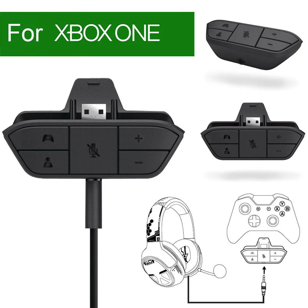 

Для беспроводного игрового контроллера Xbox One усилитель звука аксессуары 3,5 мм аудио разъем стереогарнитура адаптер микрофон наушники