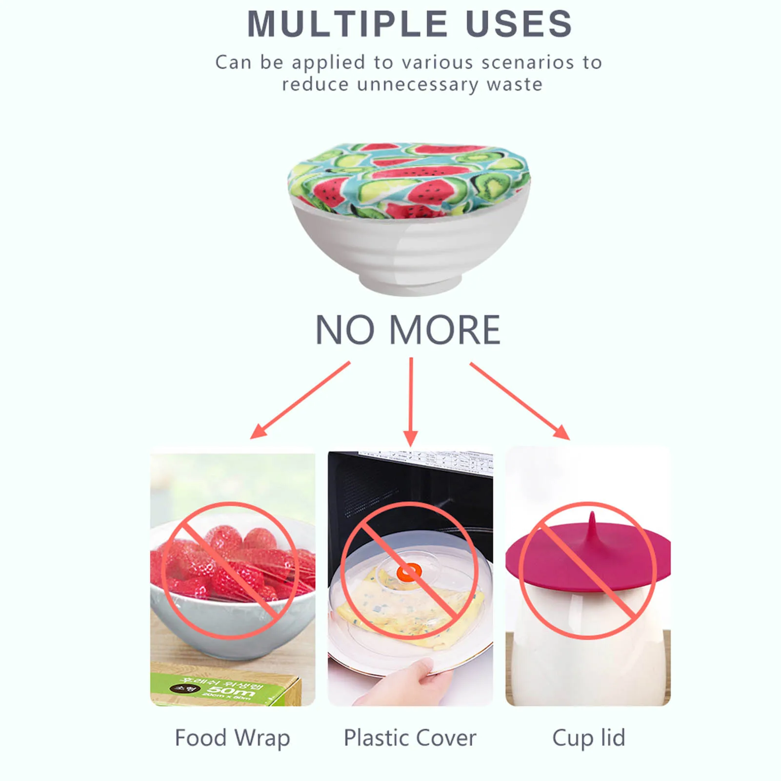 

Fresh-keeping Bowl Cover Washable Reusable Bowl Lid