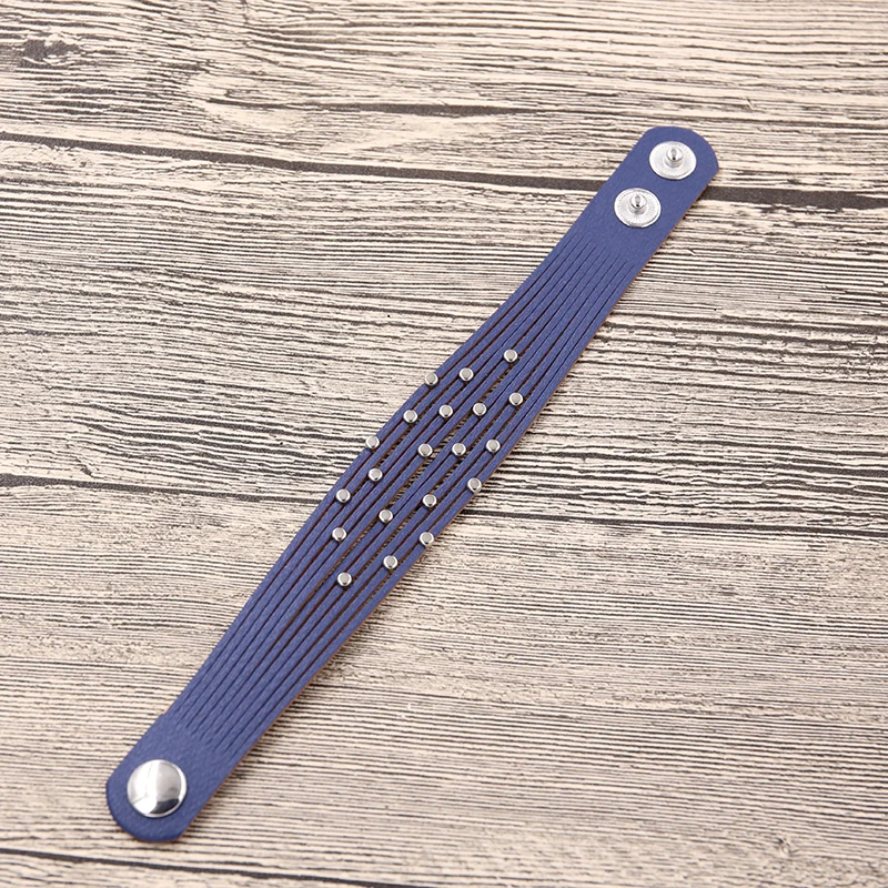 Женский многослойный браслет STRATHSPEY из кожи зеленого цвета с цепочкой в стиле