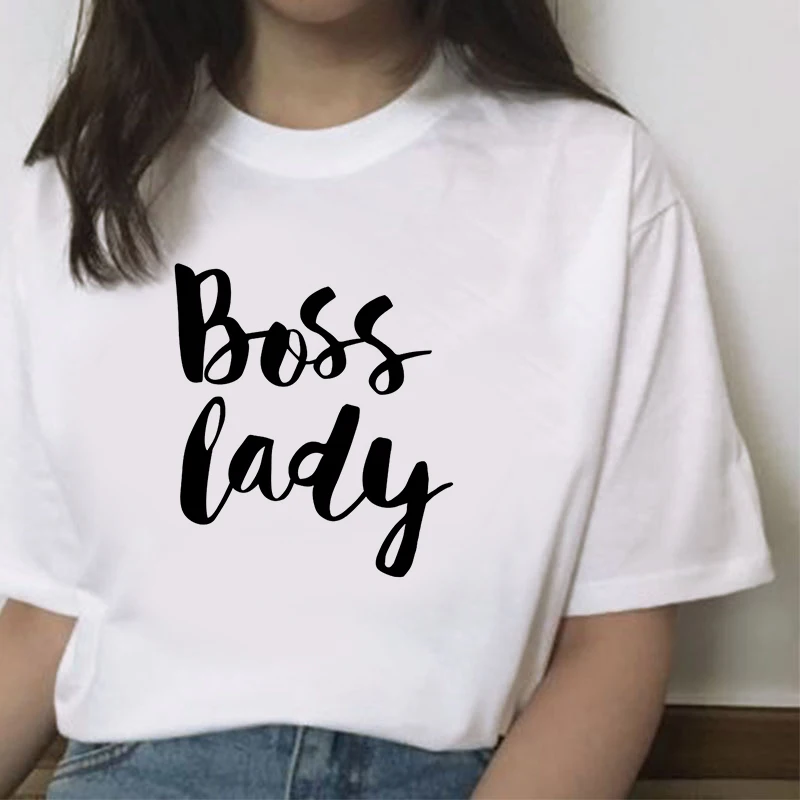 

Personalized letter T-shirt Woman Harajuku Short-Sleeved O-Neck Tees Shirt Girl Summer Tee Top Femme Tshirt