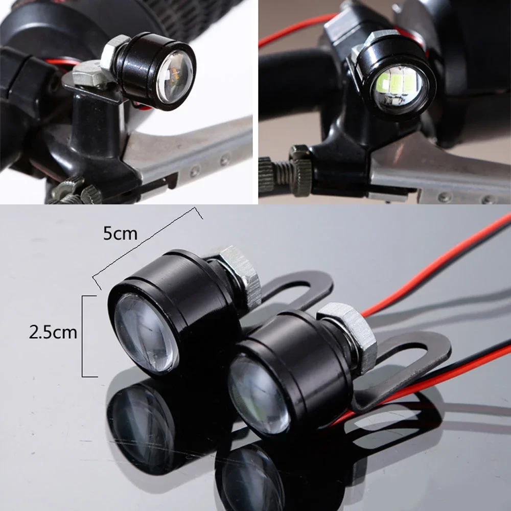 

2pcs DC 12V 5W Eagle Eye LED 20mm Hawkeye Reverse Backup Light DRL Daytime Running Light Signal Bulb Fog Lamp for Motorcycle Car