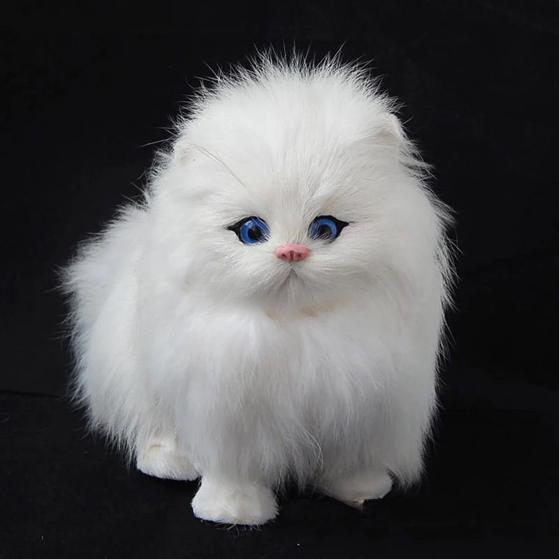 real cabelo gato bonecas simulacao animais de brinquedo gatos vai meowth criancas