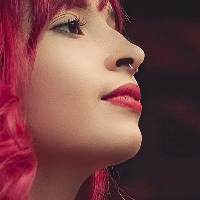 1 шт. поддельные магнитные кольца носа серьги-гвоздики многоразовые