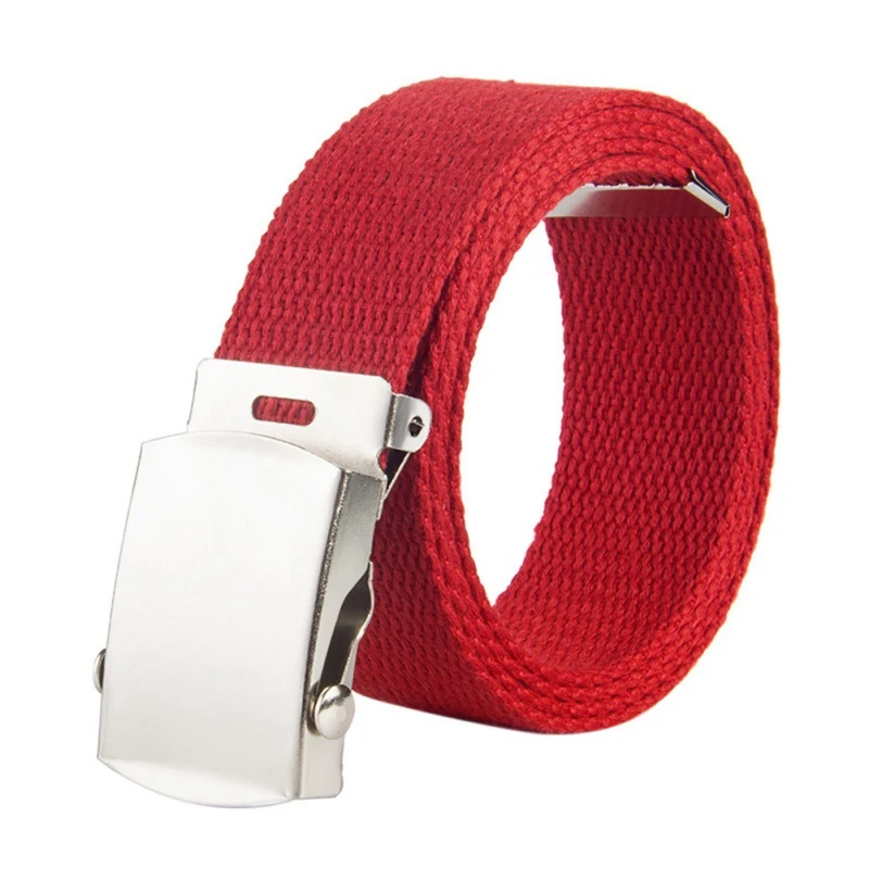 Регулируемый тканевый ремень с металлической пряжкой для маленьких мальчиков и