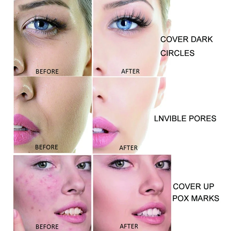 1 шт. макияж консилер высокой четкости Жидкий тональный крем BB косметика для лица