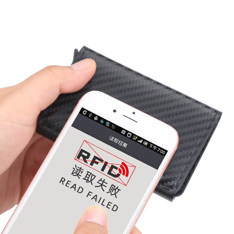2021 новый углеродного волокна с функцией блокировки RFID Для мужчин кредитной карты