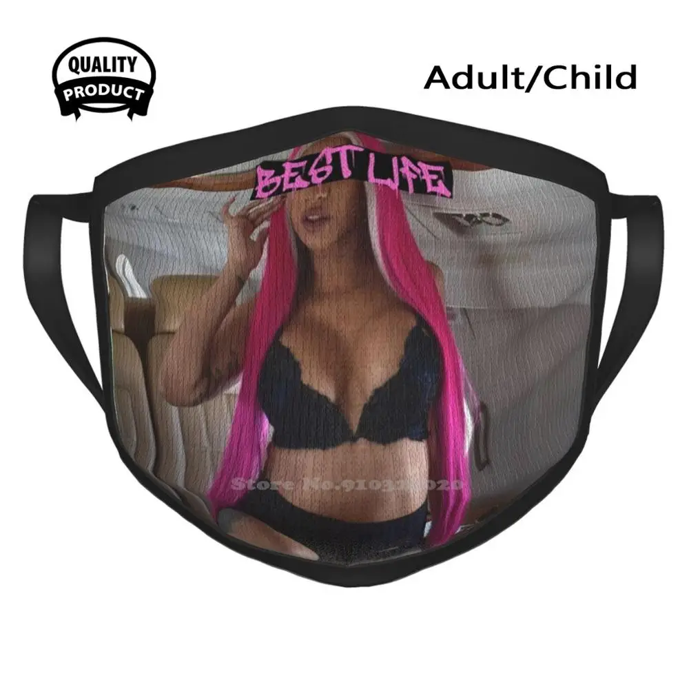 

Graffiti Slogan Best Life Fashion Men Women Outdoor Sport Mask Mouth Masks Cardi B Nickiminaj Music Hiphop Migos Offset Rap
