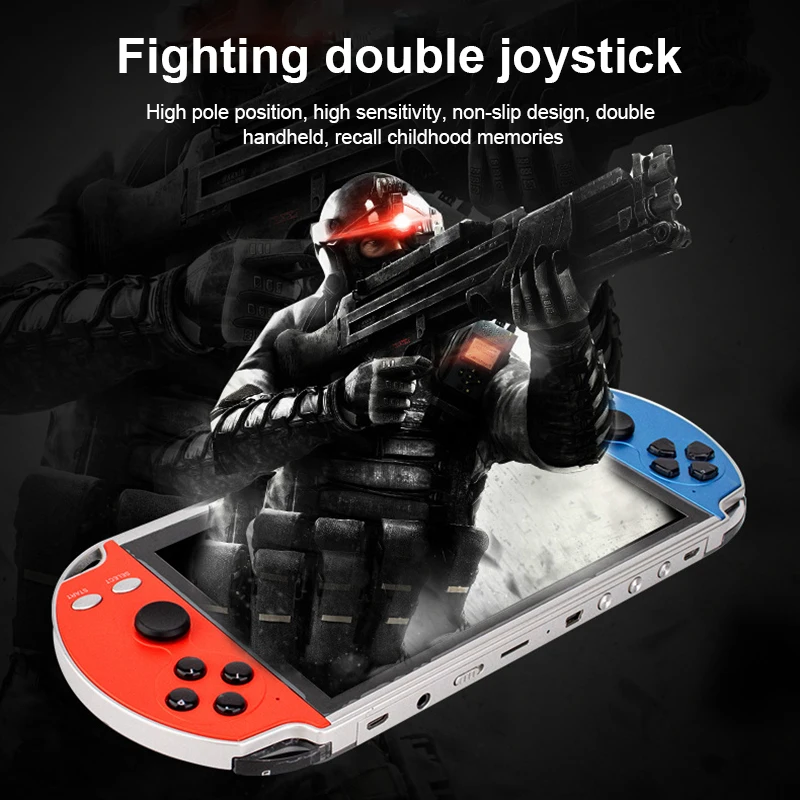 

X40 Retro Handheld Game Console Built-in 20000+ Classic Games Portable Mini Video Player 7.1 inch Screen for GBA/NES/GBC Games