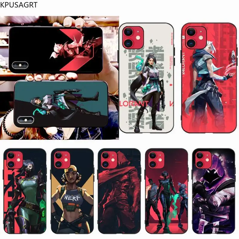 KPUSAGRT VALORANT OMEN Phoenix JETT RAZE шалфей окрашенный чехол для телефона iPhone 11 pro XS MAX 8 7 6 6S Plus X 5S