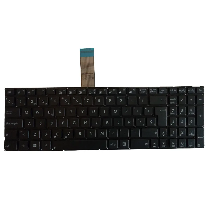 Новая испанская клавиатура для ноутбука ASUS X550C X501 K550 A550 Y581 X550V X550VC X550 F501 F501A F501U Y582 SP
