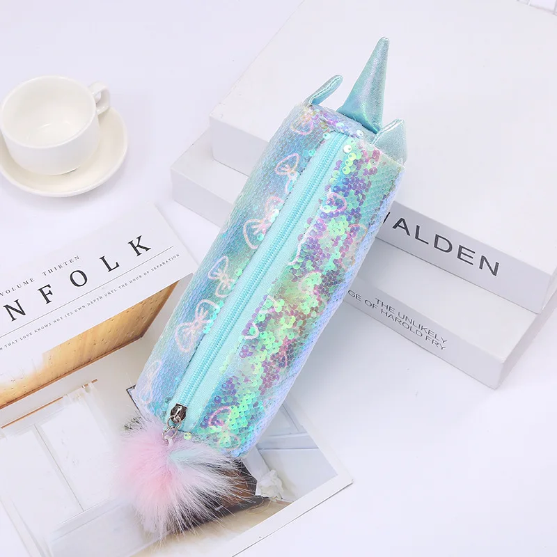 Блеск косметический мешок для хранения Портативный милый с блестками и длинными