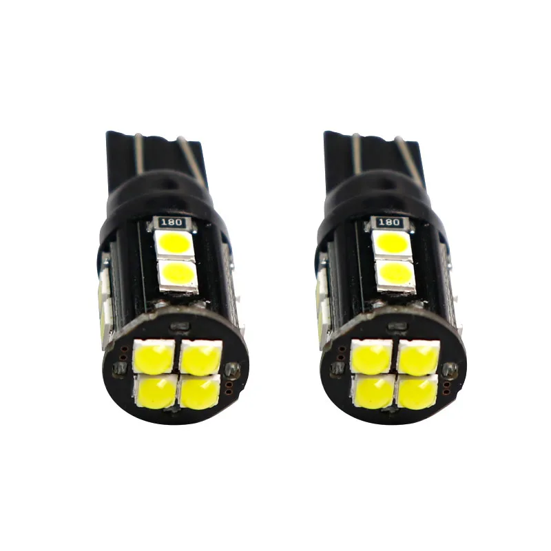 10 шт. T10 1 Вт светодиод 12 smd 3030 светодиодные выпуклые и плоские чипы 80MA W5W 168 Лампа