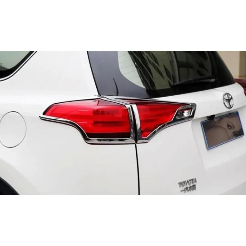 

lsrtw2017 abs car taillight trims for toyota rav4 2013 2014 2015 2016 2017 2018 xa40 auto parts accessories styling tail light