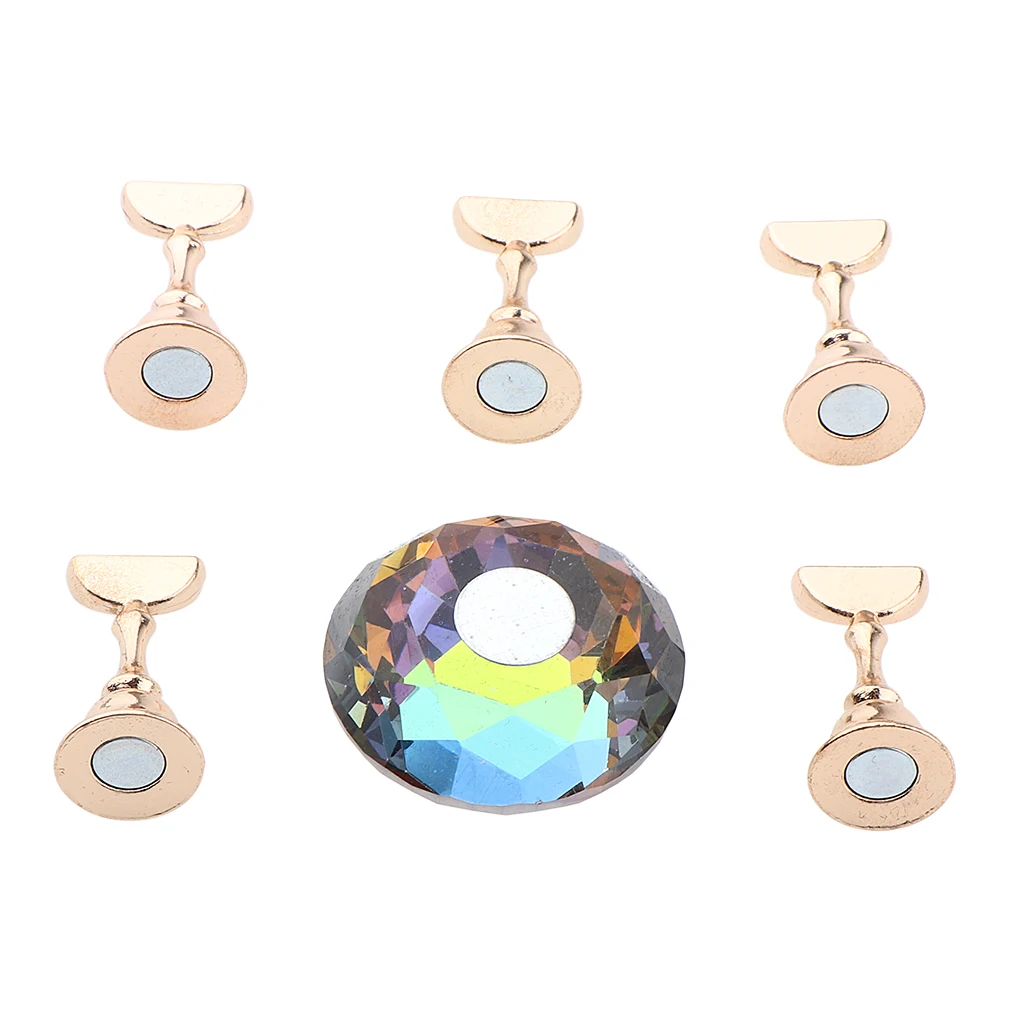 

Magnetic False Nail Tip Practice Stand Holder Crystal Nail Art Display Showing Shelf Manicure Nail Salon Tools
