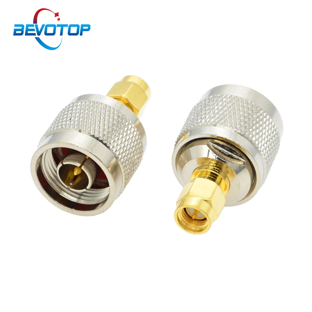 

BEVOTOP 10 шт./лот SMA штекер к N штекер Адаптер RF коаксиальный разъем прямой 50 Ом