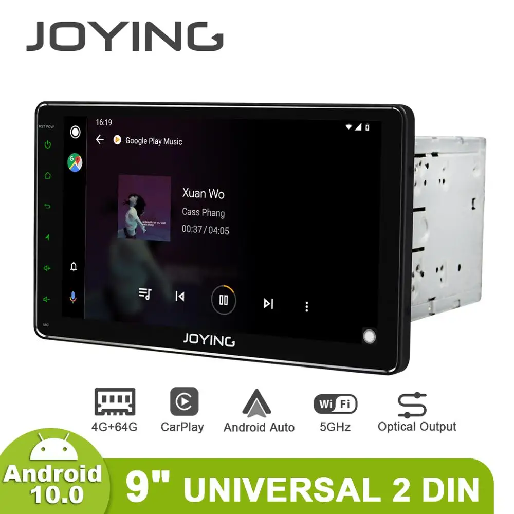 JOYING 2 din Android 10 0 Универсальный 9 &quot1280*720 IPS головное устройство стерео 4 Гб RAM GPS Видео