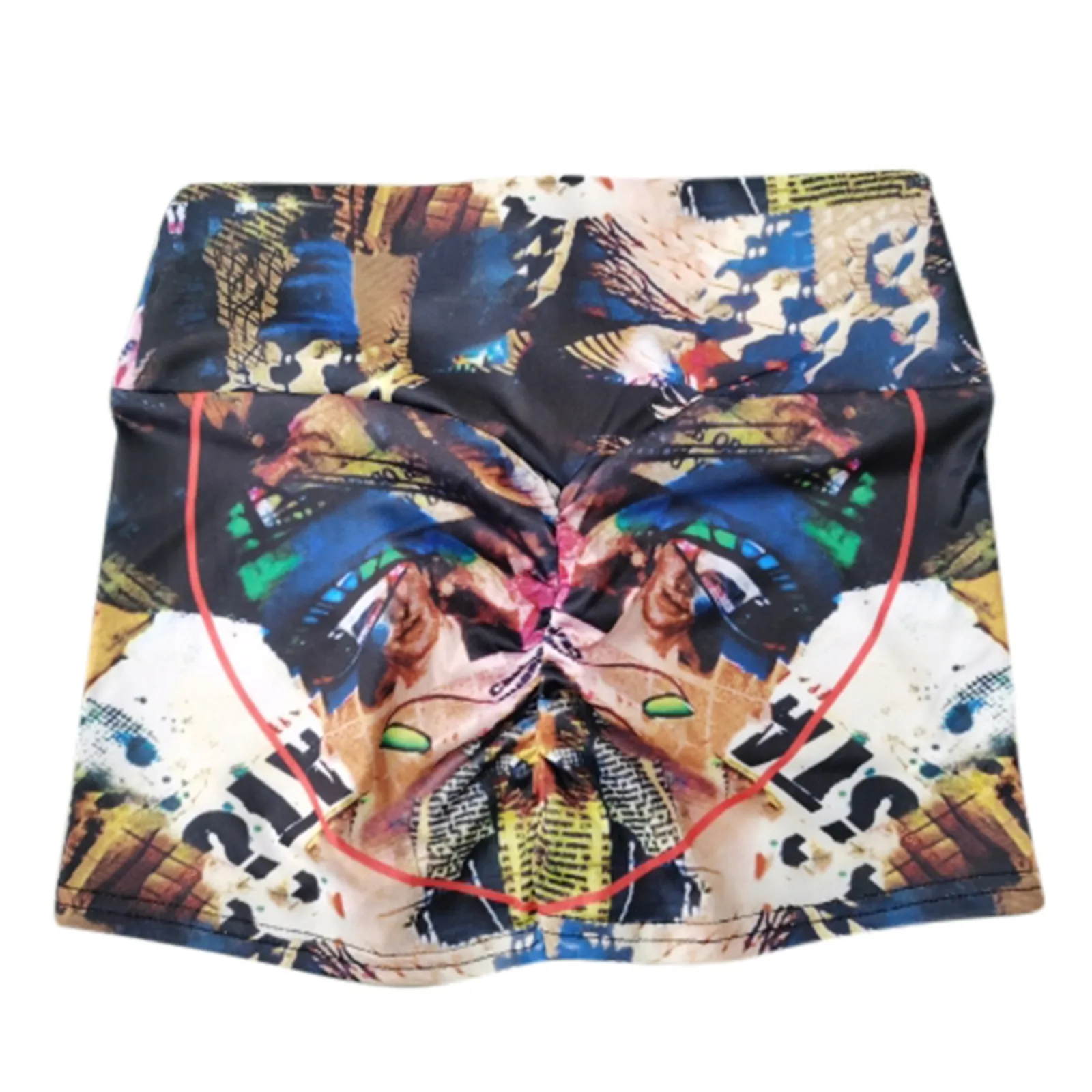 Спортивные Леггинсы женские штаны для йоги модные повседневные шорты фитнеса с