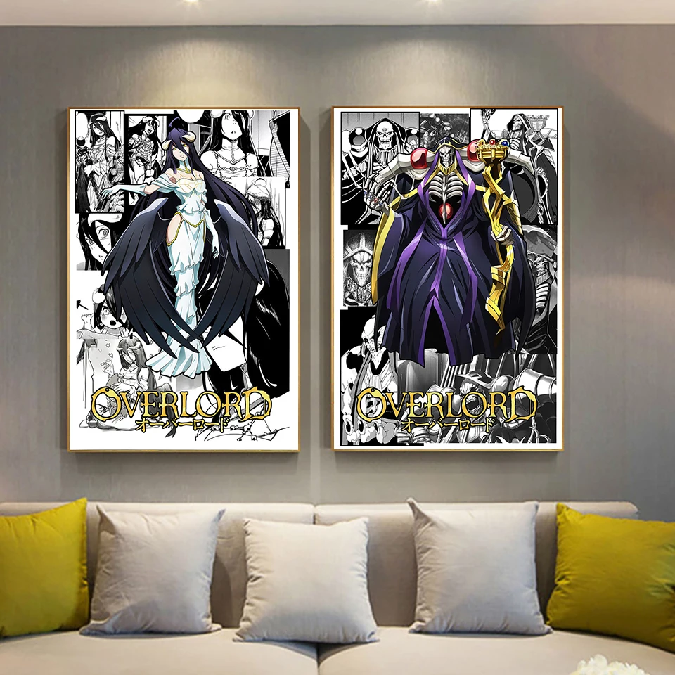 

Overload Anime Poster Painting Poster And Print Canvas Cartoon Wall Art Modular Manga Pictures For Living Room Home Decor Frame