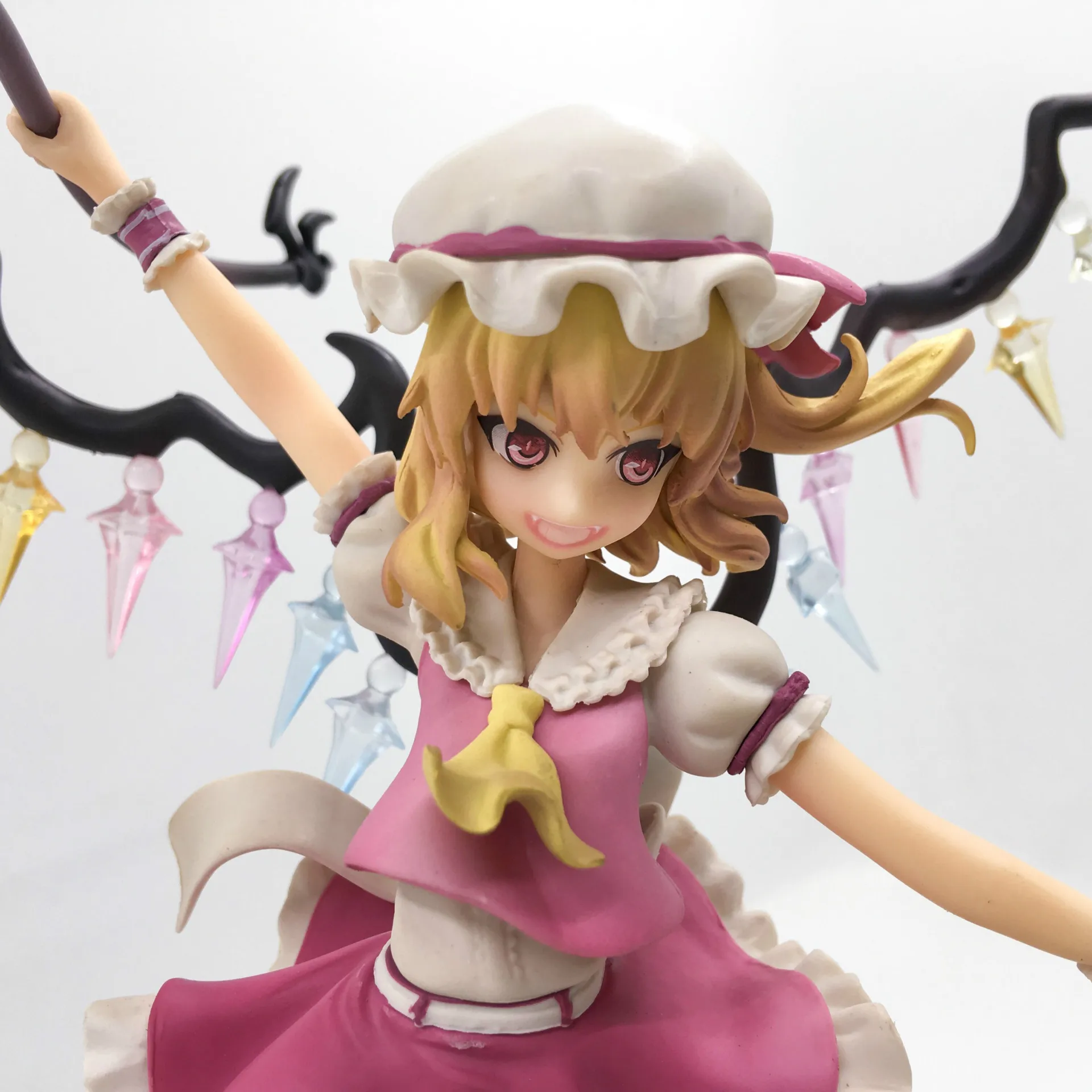 23 см японское аниме TouHou Project Flandre алое платье ПВХ фигурка модель коллекционные