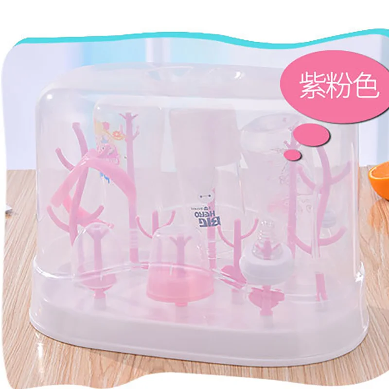 Защита от пыли стеллаж для просушки бутылки Младенца держатель детской