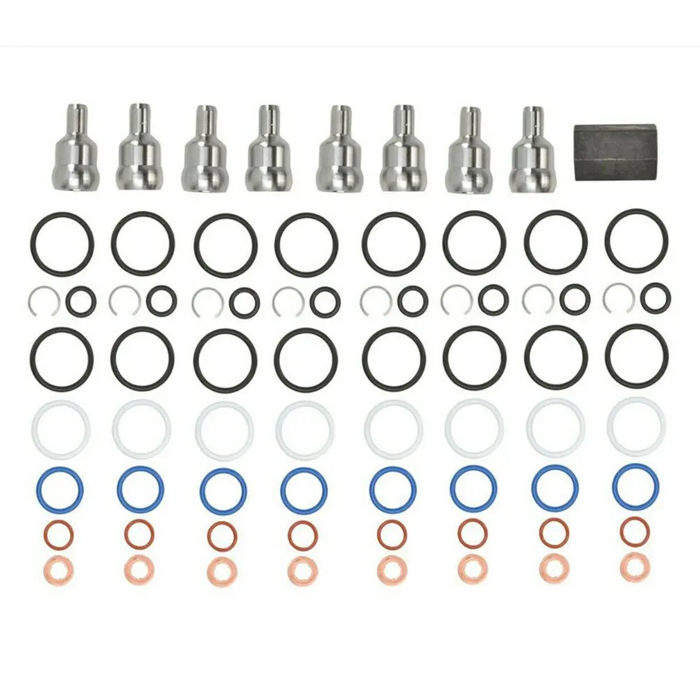 

Oil Rail Leak Repair Kit Tool O-rings Injector Seal Kits For Ford 6.0L Powerstroke Automobile Accessories