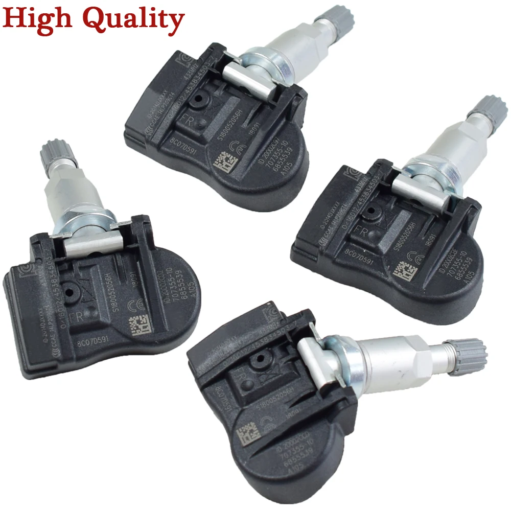 Датчик контроля давления в шинах 4 шт. 433 МГц TPMS 36106881890 для BMW F20 F21 F22 F23 F45 F46 Mini Clubman F54