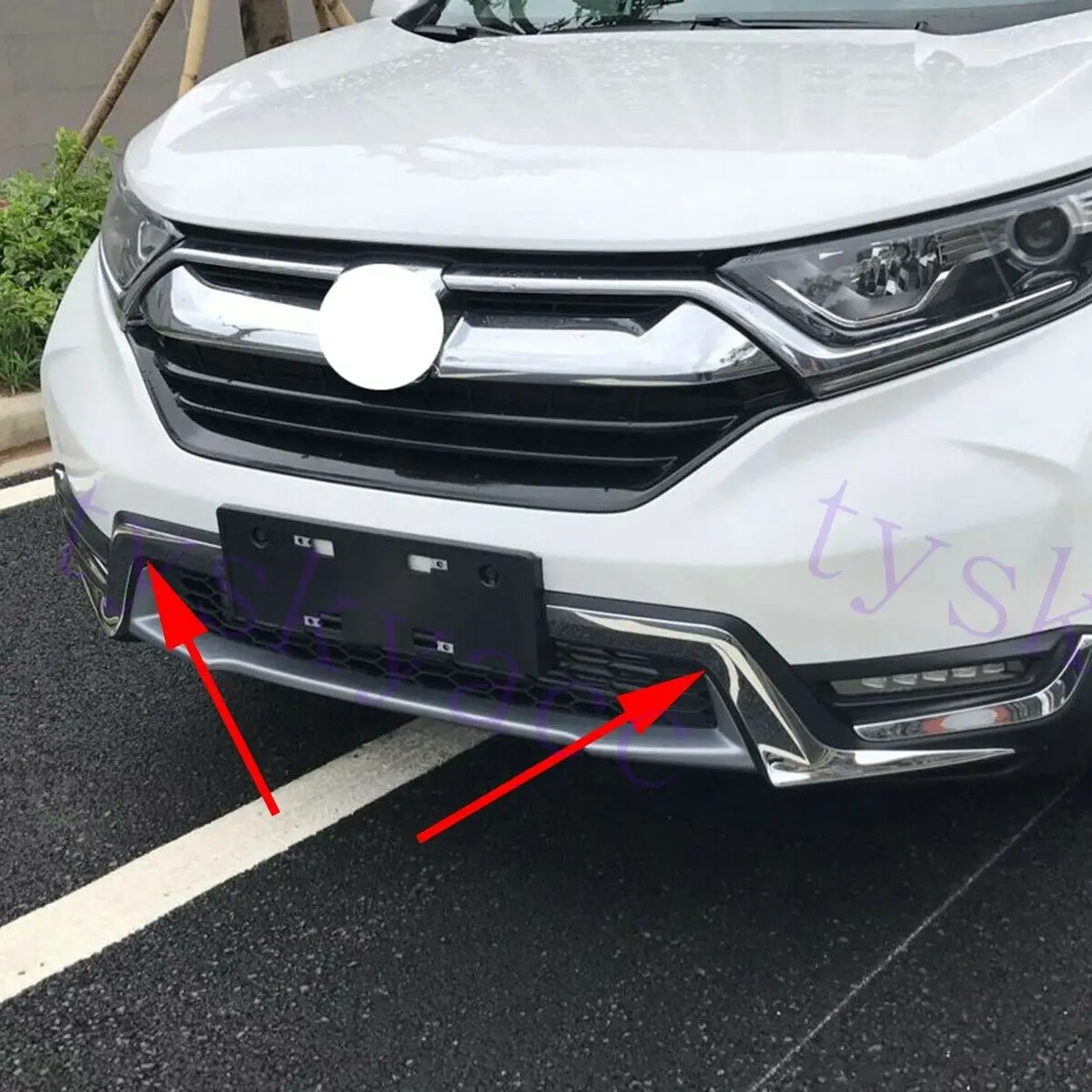Хромированная передняя решетка гриля подходит для Honda CR V CRV 5th 2017 2018 2019 крышка