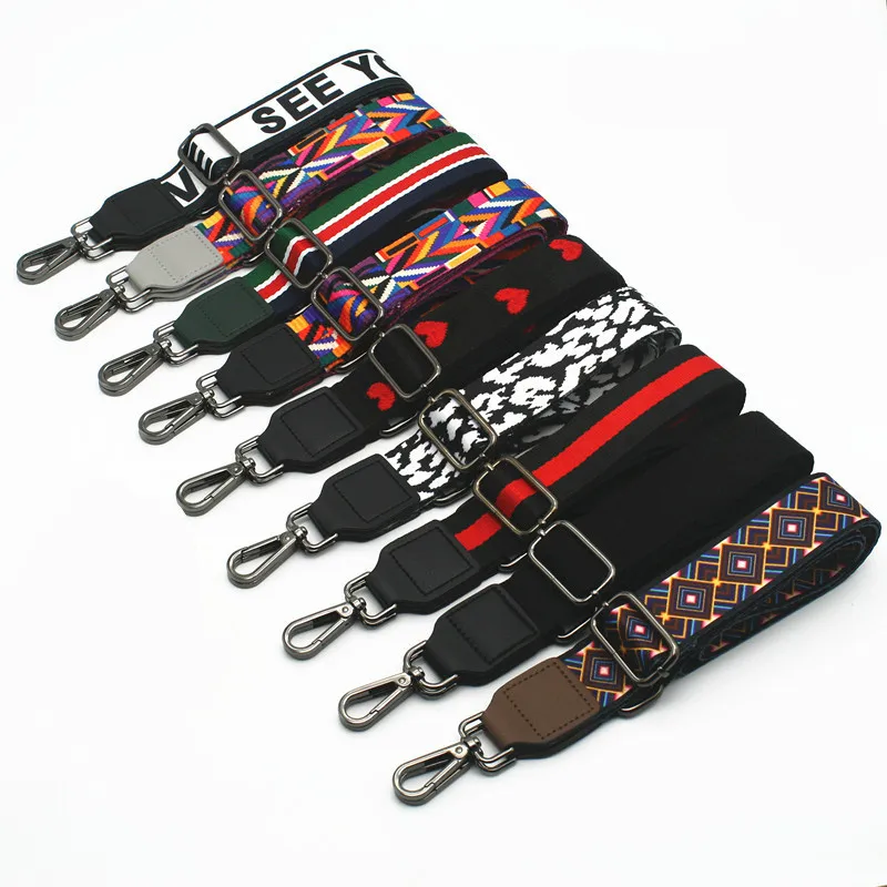 

Fashion Nylon Bag Strap Woman Colored Straps For Crossbody Messenger Shoulder Bag Accessories Adjustable Belts Straps