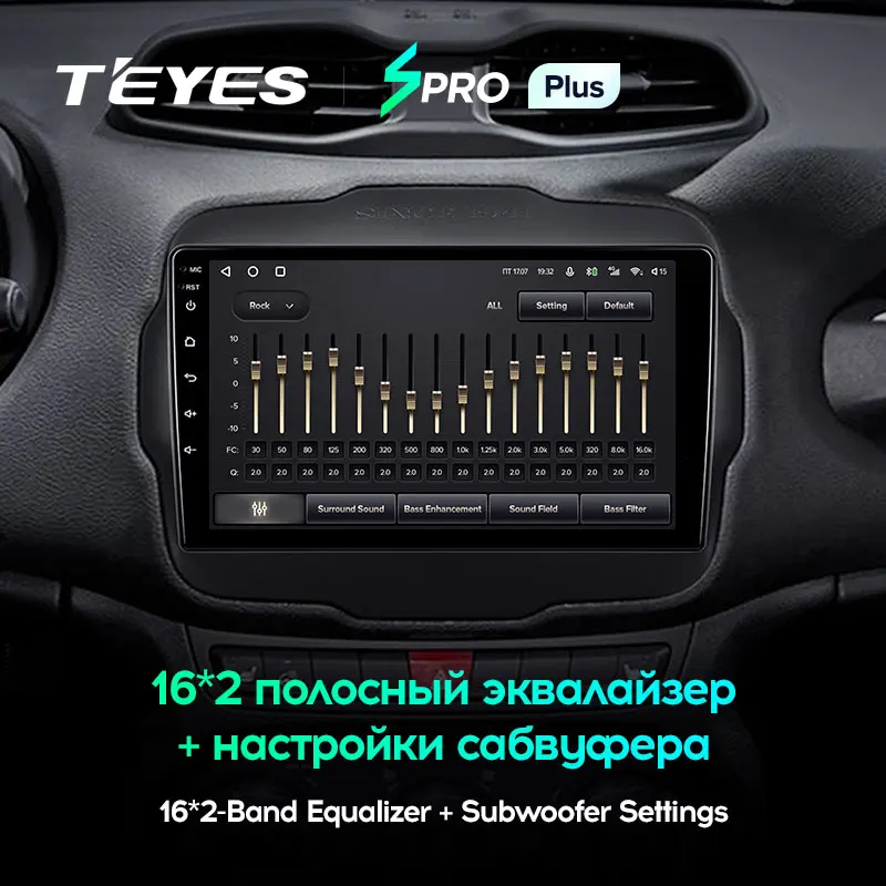 TEYES SPRO Plus Штатная магнитола For Джип Renegade 1 Jeep 2014 2018 Android 10 до 8 ЯДЕР 4 + 64ГБ 32EQ DSP 2DIN